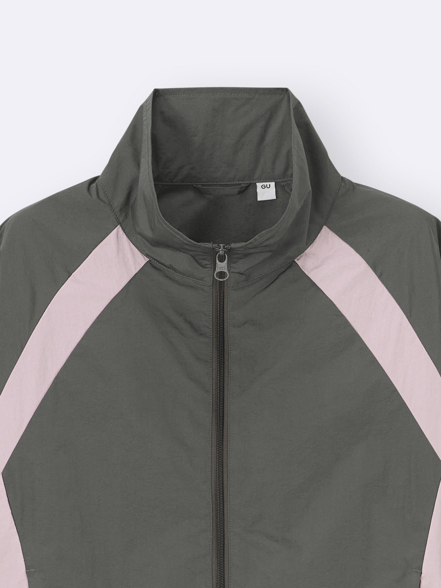 silent出品 GU公式 | GIRLSナイロンカラーブロックブルゾンJR