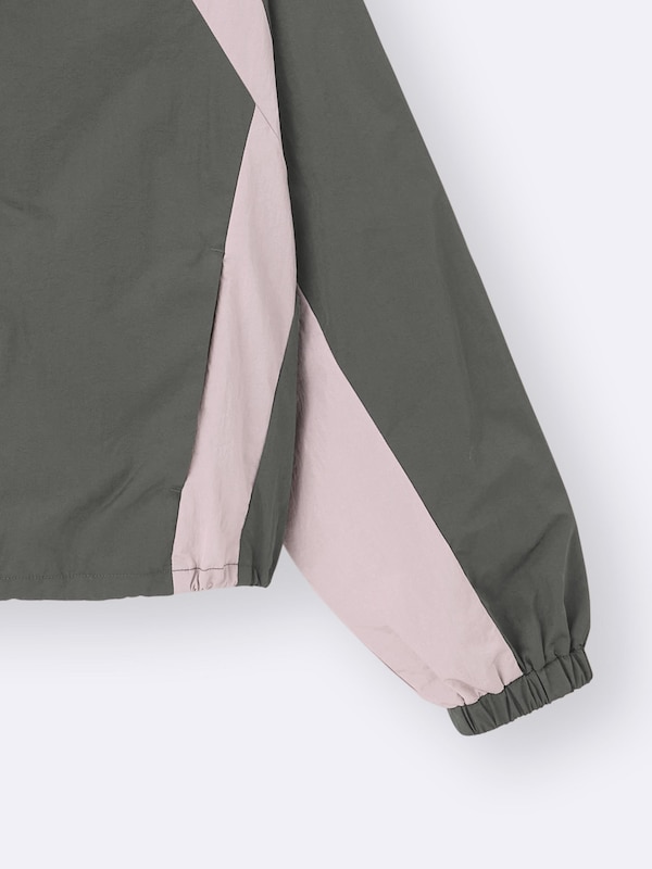 GIRLSナイロンカラーブロックブルゾンJR