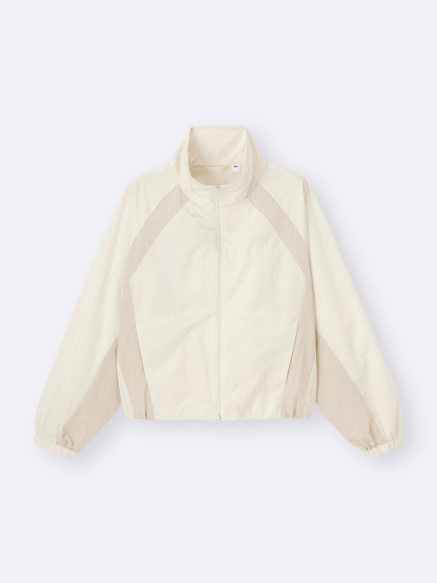 silent出品 GU公式 | GIRLSナイロンカラーブロックブルゾンJR