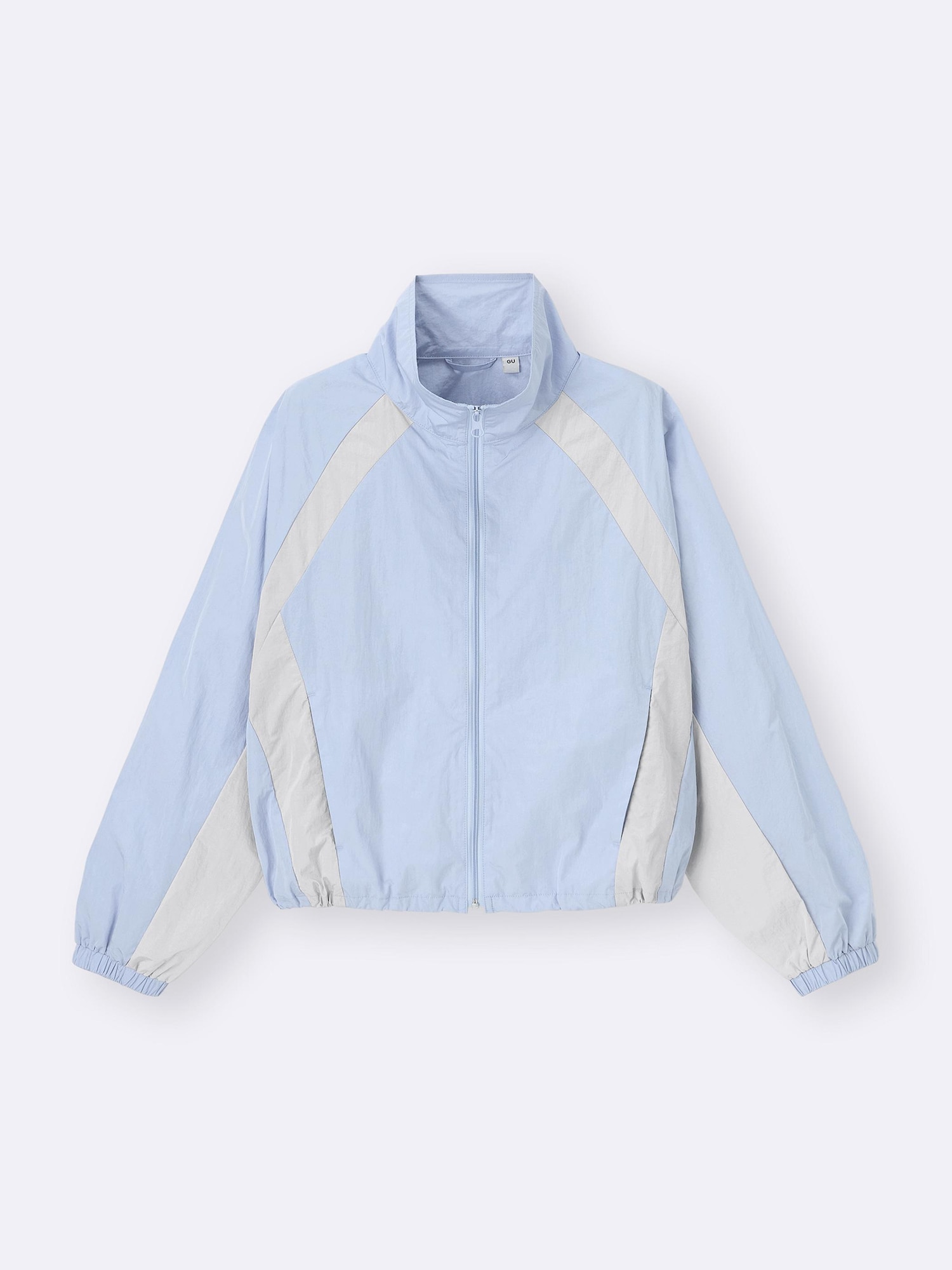 silent出品 GU公式 | GIRLSナイロンカラーブロックブルゾンJR