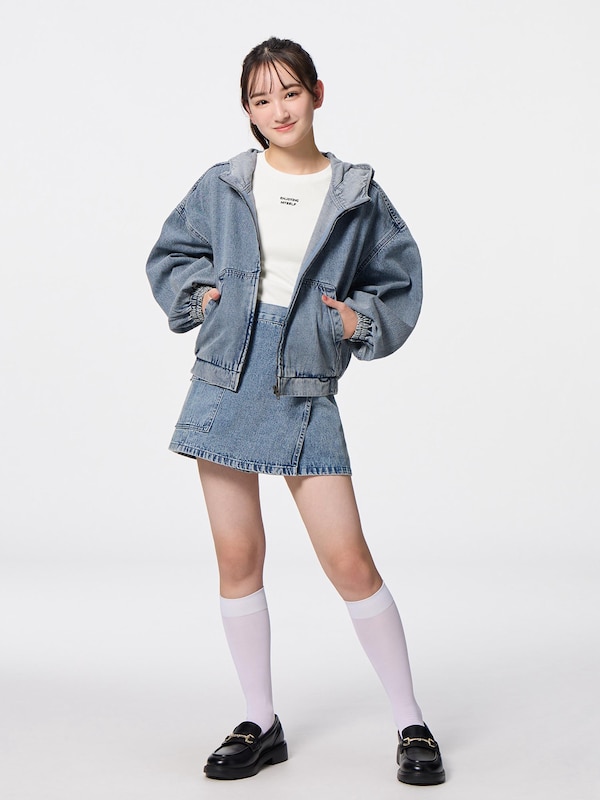 GIRLSフード付きワークジャケットJR