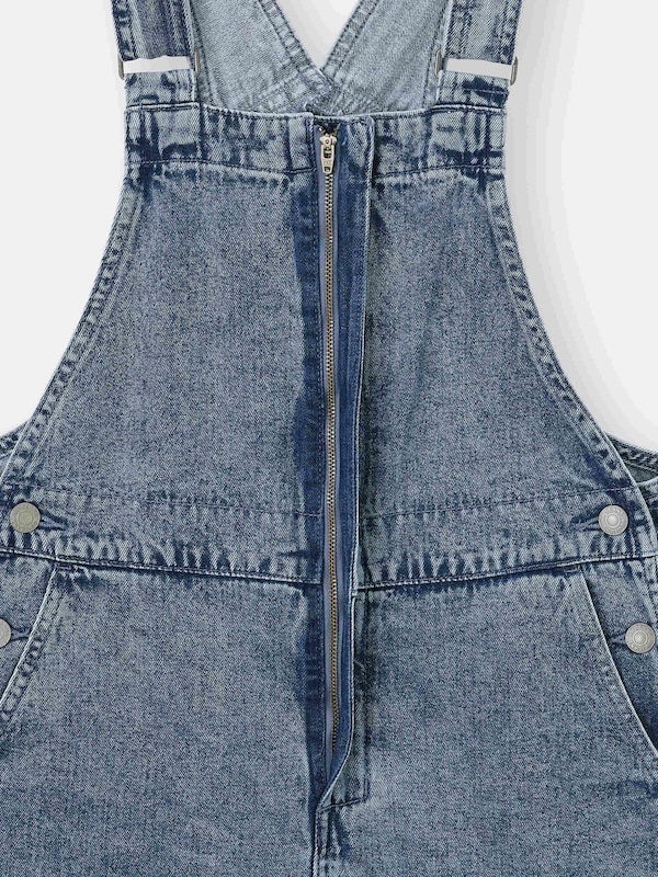 GIRLSフロントジップサロペットパンツJR+E