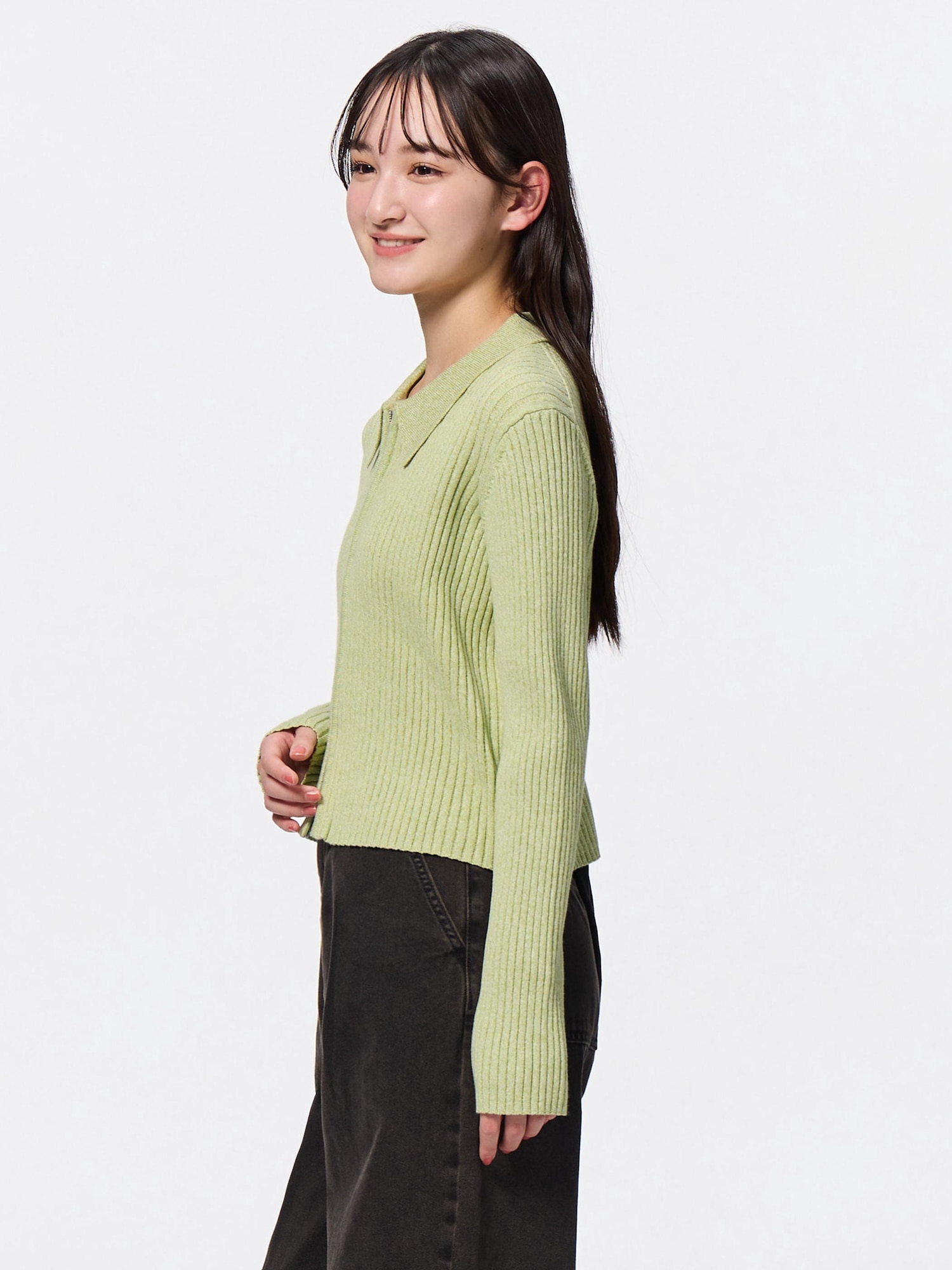 モヘアタッチ透かしミドルニット(M OFF WHITE): トップス｜PMbox