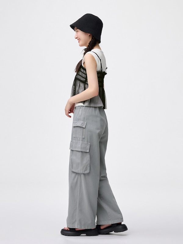 GIRLSセンターシームワイドカーゴパンツJR