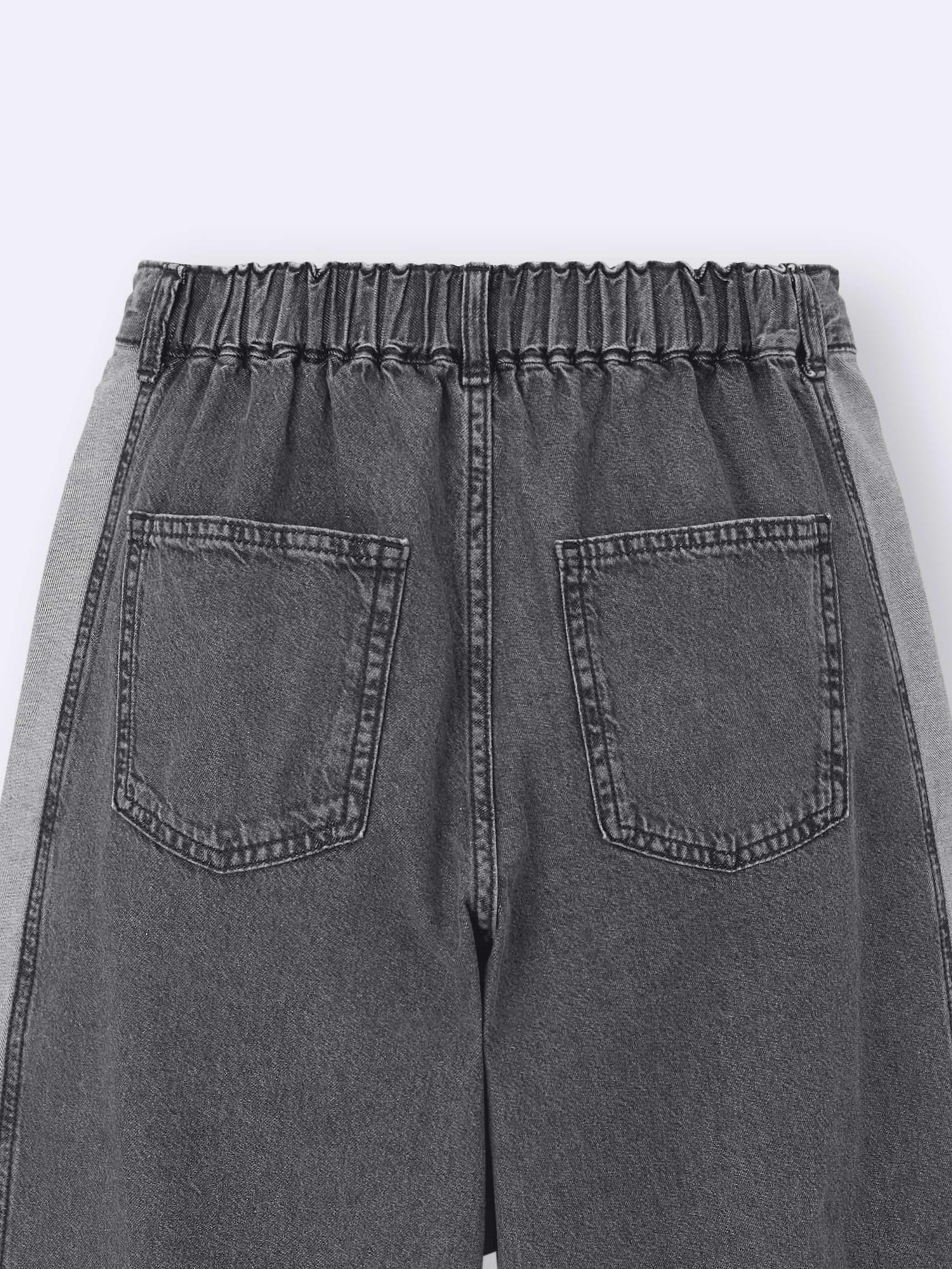 その他 gu- GU公式 | GIRLS裏起毛タックワイドデニムパンツJR