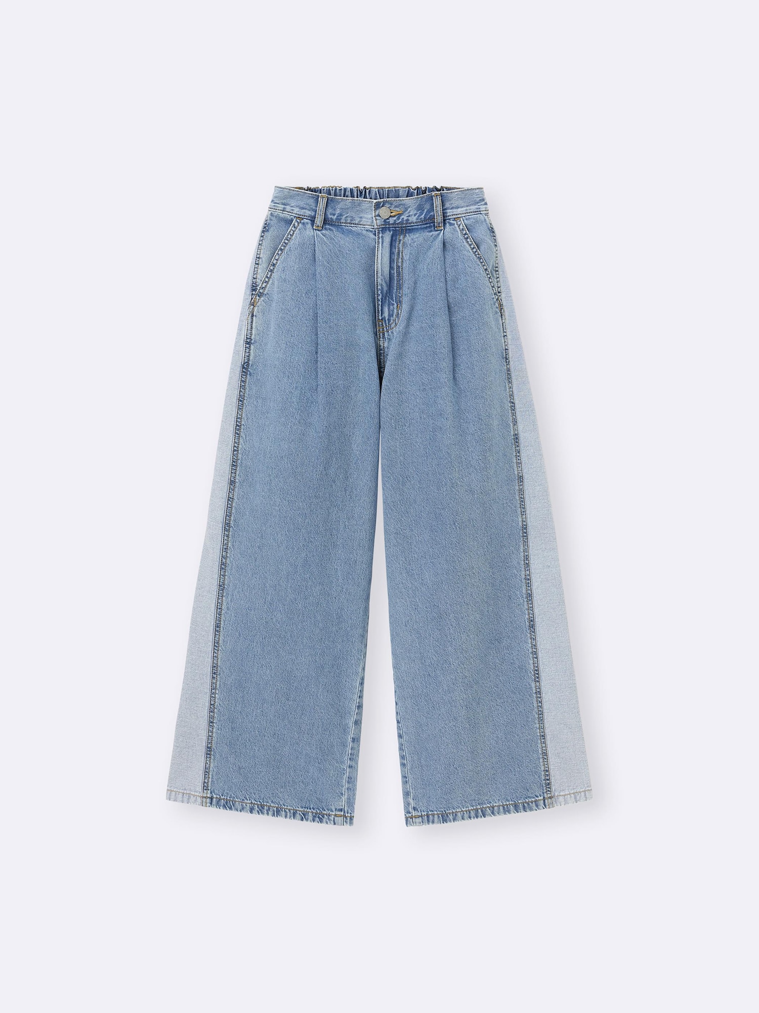 maruko.ページ maruko.ページ GU公式 | GIRLSライトデニムサイドラインパンツJR