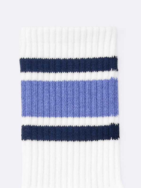 リブパイルクルーソックス(ライン)