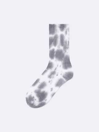 クルーソックス(タイダイ) 【レディース】 【インナー・下着】【GU公式/ジーユー】 【GRAY】 クルーソックス(タイダイ) 【レディース】 【インナー・下着】【GU公式/ジーユー】 【GRAY】