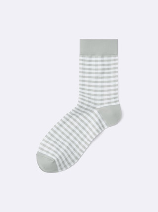 クルーソックス(チェック)+E 【レディース】 【インナー・下着】【GU公式/ジーユー】 【LIGHT GRAY】 クルーソックス(チェック)+E 【レディース】 【インナー・下着】【GU公式/ジーユー】 【LIGHT GRAY】