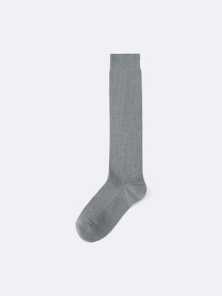 リブハイソックス 【レディース】 【インナー・下着】【GU公式/ジーユー】 【GRAY】 リブハイソックス 【レディース】 【インナー・下着】【GU公式/ジーユー】 【GRAY】