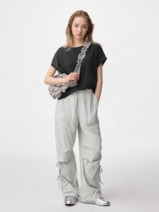 テックプルオンパンツ 【レディース】 【パンツ】【GU公式/ジーユー】 【LIGHT GRAY】 テックプルオンパンツ 【レディース】 【パンツ】【GU公式/ジーユー】 【LIGHT GRAY】
