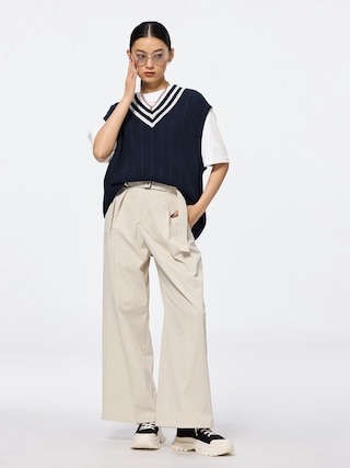 ベルテッドワイドパンツ(丈標準70.0~74.0cm) 【レディース】 【パンツ】【GU公式/ジーユー】 【NATURAL】 ベルテッドワイドパンツ(丈標準70.0~74.0cm) 【レディース】 【パンツ】【GU公式/ジーユー】 【NATURAL】