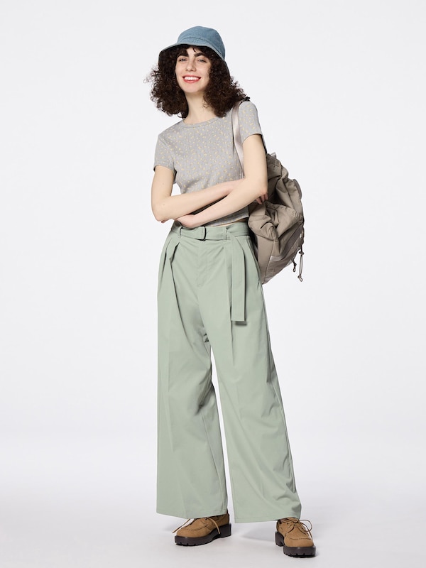 ベルテッドワイドパンツ(丈標準70.0～74.0cm)