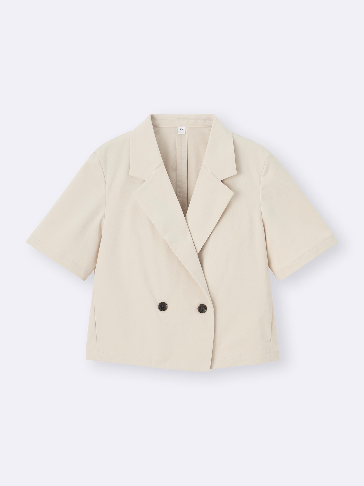 ハーフスリーブジャケット　ベージュFサイズ crewre online shop / ハーフスリーブボクシージャケット