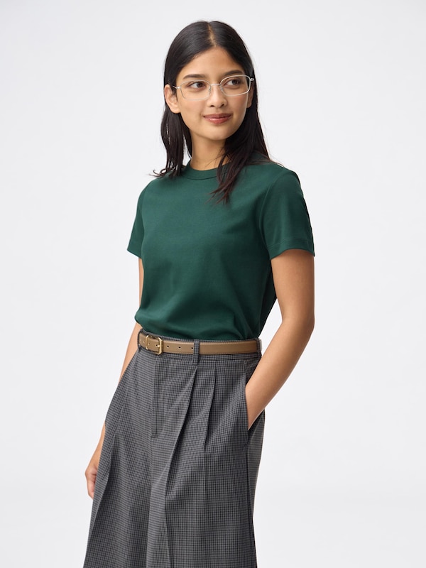 コットンスムースクルーネックT