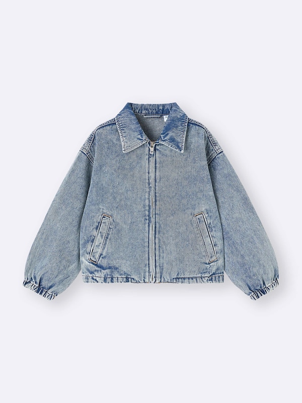 KIDS(男女兼用)デニムジップアップジャケット