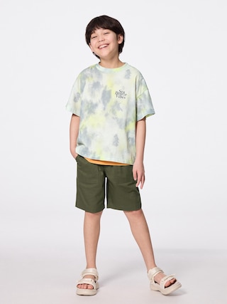 KIDS(男女兼用)ベイカーハーフパンツ 【KIDS・TEEN】 【キッズ パンツ・スカート】【GU公式/ジーユー】 【OLIVE】 KIDS(男女兼用)ベイカーハーフパンツ 【KIDS・TEEN】 【キッズ パンツ・スカート】【GU公式/ジーユー】 【OLIVE】