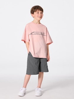 KIDS(男女兼用)ドライワイドカーゴハーフパンツ