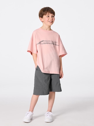 KIDS(男女兼用)ドライワイドカーゴハーフパンツ 【KIDS・TEEN】 【キッズ パンツ・スカート】【GU公式/ジーユー】 【GRAY】 KIDS(男女兼用)ドライワイドカーゴハーフパンツ 【KIDS・TEEN】 【キッズ パンツ・スカート】【GU公式/ジーユー】 【GRAY】