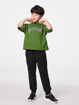 BOYSドライストレッチジョガーパンツ 【KIDS・TEEN】 【キッズ パンツ・スカート】【GU公式/ジーユー】 【BLACK】 BOYSドライストレッチジョガーパンツ 【KIDS・TEEN】 【キッズ パンツ・スカート】【GU公式/ジーユー】 【BLACK】