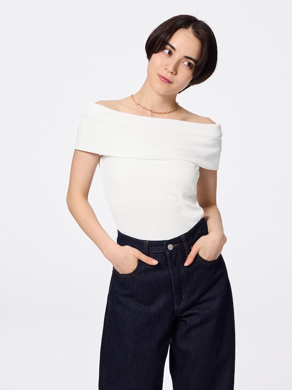 オフショルダーT