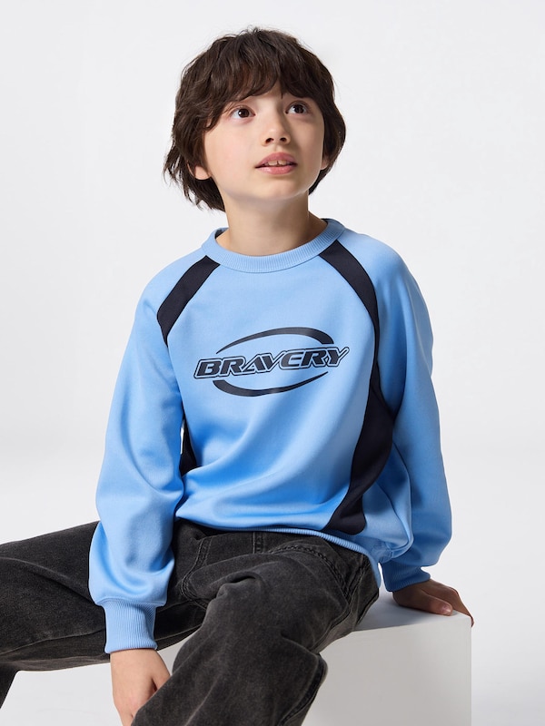 KIDS(男女兼用)ドライダブルフェイスプルオーバー(切り替え)