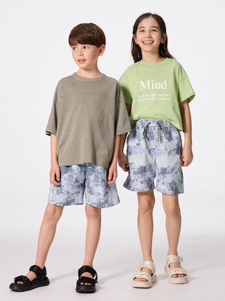 KIDS(男女兼用)ドライアクティブショーツ(アブストラクト) 【KIDS・TEEN】 【キッズ パンツ・スカート】【GU公式/ジーユー】 【GRAY】 KIDS(男女兼用)ドライアクティブショーツ(アブストラクト) 【KIDS・TEEN】 【キッズ パンツ・スカート】【GU公式/ジーユー】 【GRAY】