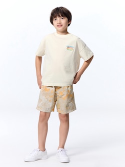 KIDS(男女兼用)ドライアクティブショーツ(アブストラクト)