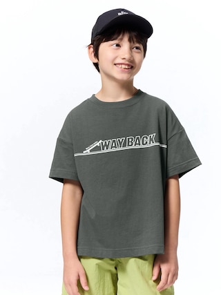 KIDS(男女兼用)オーバーサイズグラフィックT(スケートボード) 【KIDS・TEEN】 【キッズ Tシャツ・スウェット・ニット】【GU公式/ジーユー】 【GRAY】 KIDS(男女兼用)オーバーサイズグラフィックT(スケートボード) 【KIDS・TEEN】 【キッズ Tシャツ・スウェット・ニット】【GU公式/ジーユー】 【GRAY】