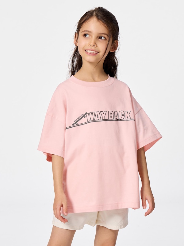 KIDS(男女兼用)オーバーサイズグラフィックT(スケートボード)