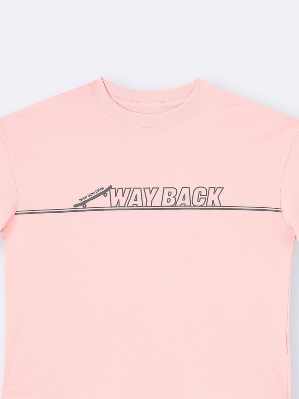 KIDS(男女兼用)オーバーサイズグラフィックT(スケートボード)