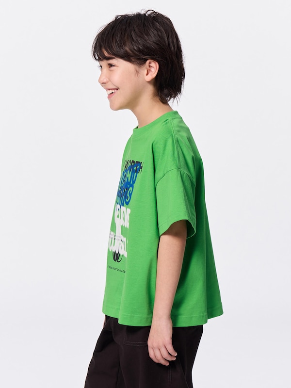 KIDS(男女兼用)オーバーサイズグラフィックT(バスケットボール)
