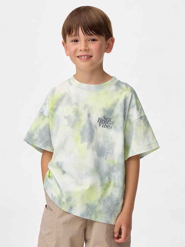 KIDS(男女兼用)オーバーサイズグラフィックT(タイダイ)