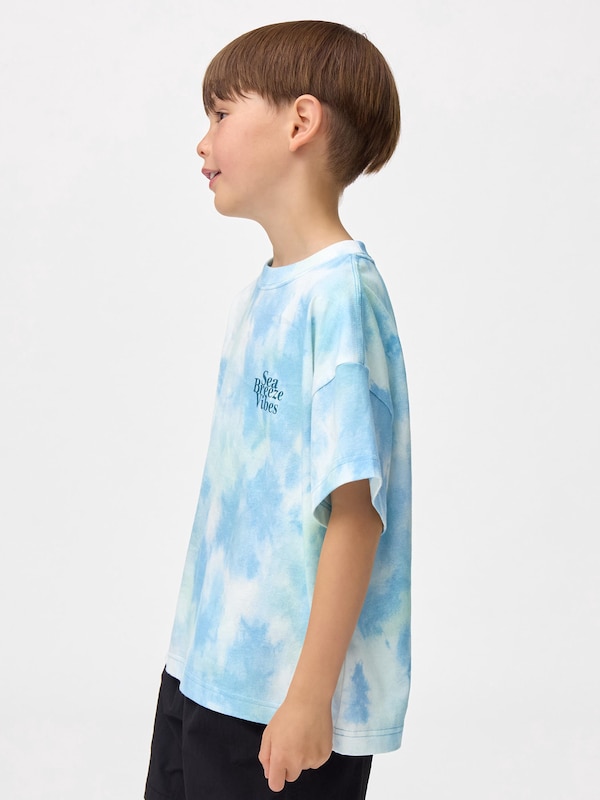 KIDS(男女兼用)�オーバーサイズグラフィックT(タイダイ)