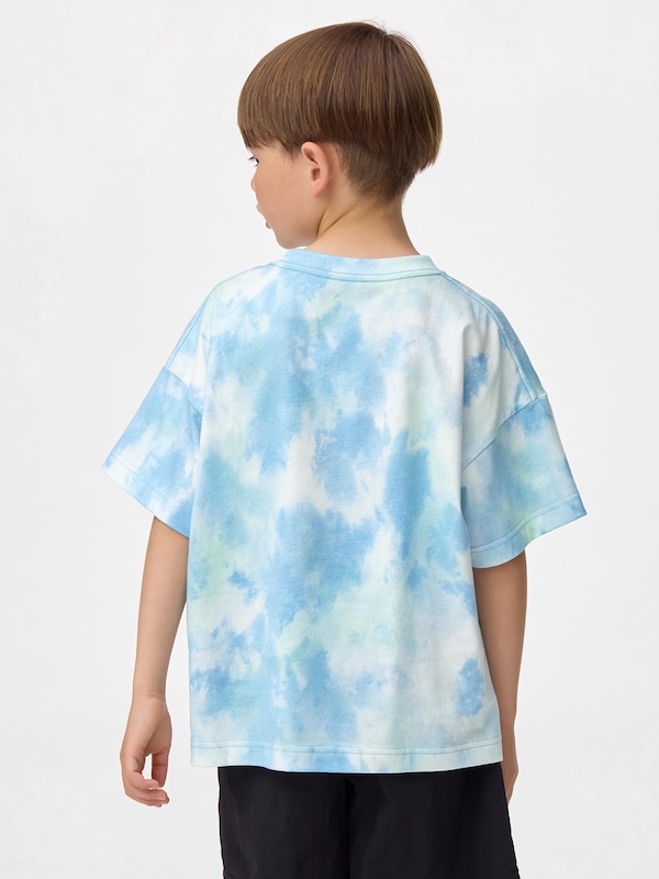 KIDS(男女兼用)オーバーサイズグラフィックT(タイダイ)