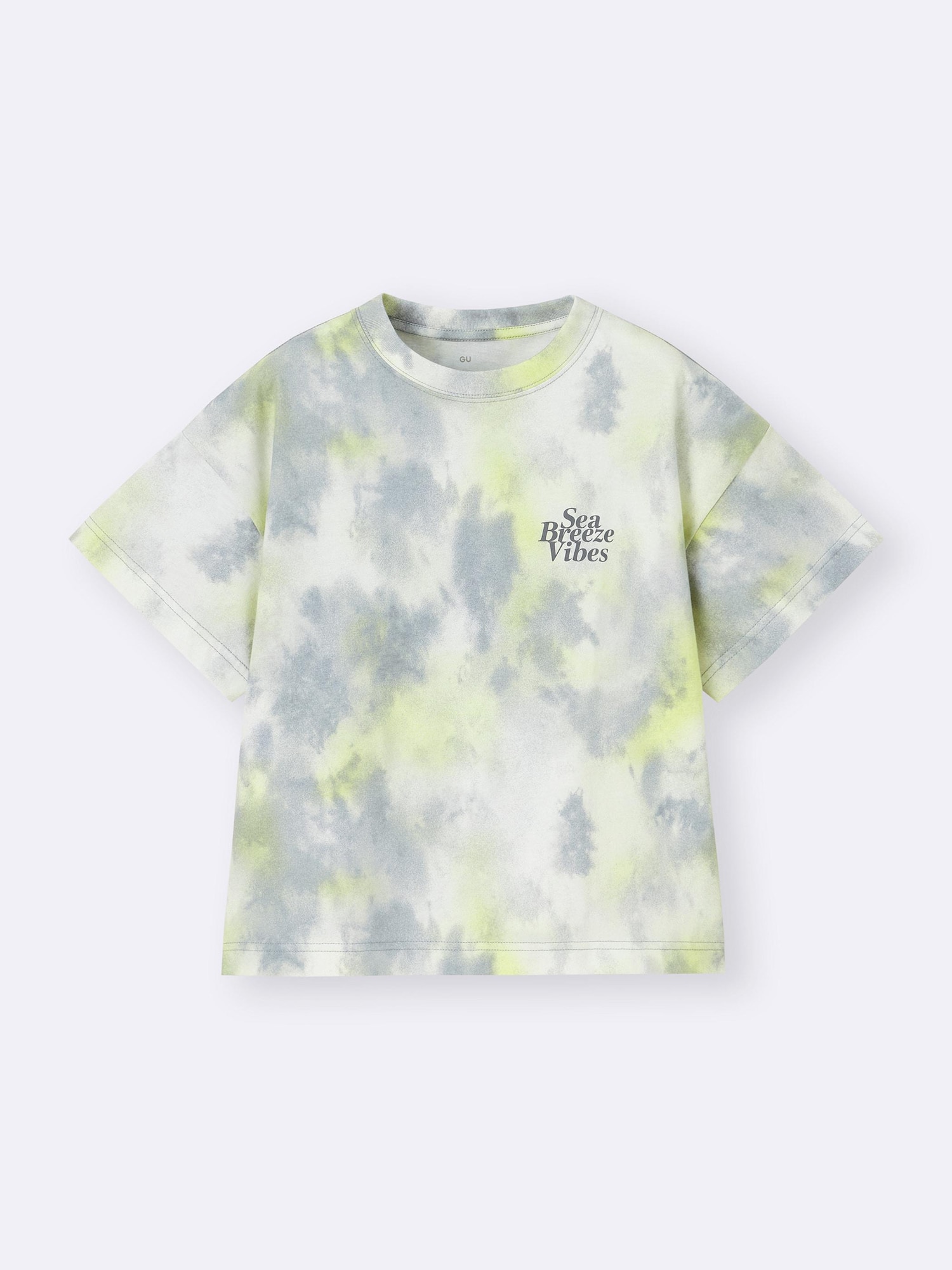 GU公式 | KIDS(男女兼用)オーバーサイズグラフィックT(タイダイ)