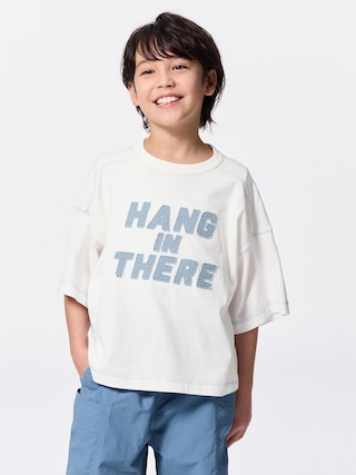 KIDS(男女兼用)ボクシーT(5分袖)(ロゴ)