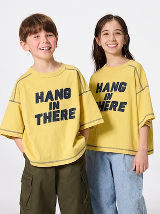 KIDS(男女兼用)ボクシーT(5分袖)(ロゴ)