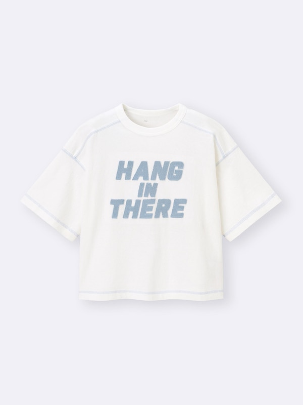 KIDS(男女兼用)ボクシーT(5分袖)(ロゴ)