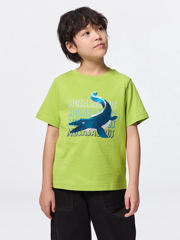 KIDS(男女兼用)スパンコールT(モササウルス)