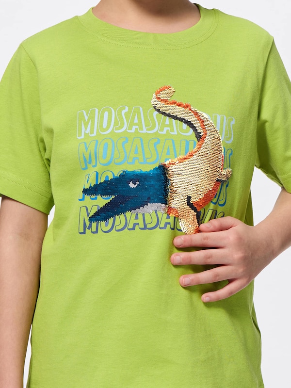 KIDS(男女兼用)スパンコールT(モササウルス)