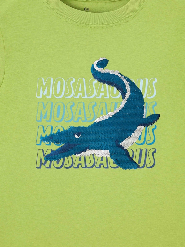 KIDS(男女兼用)スパンコールT(モササウルス)