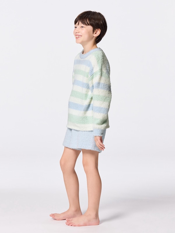KIDS(男女兼用)もこもこフィールラウンジセット(長袖&ショートパンツ)