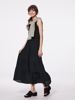 ティアードマキシスカート