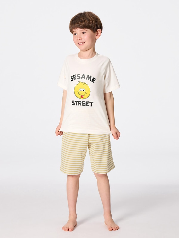 KIDS(男女兼用) ラウンジセット(半袖&ショートパンツ) Sesame Street