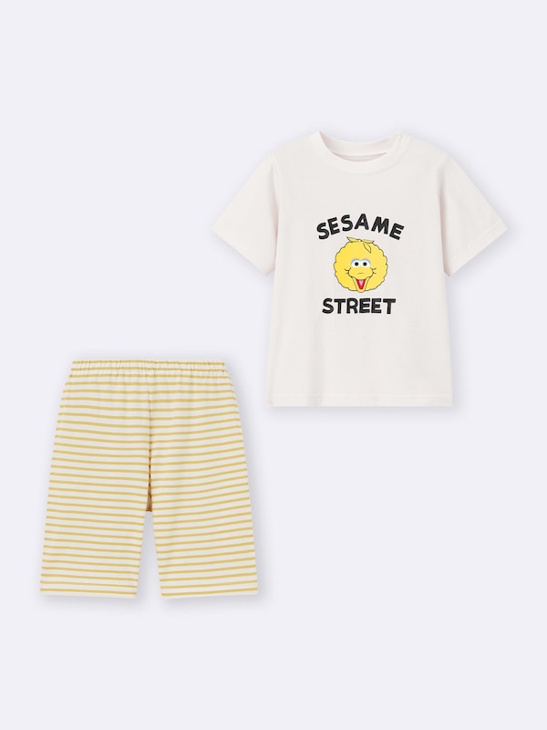 KIDS(男女兼用) ラウンジセット(半袖&ショートパンツ) Sesame Street
