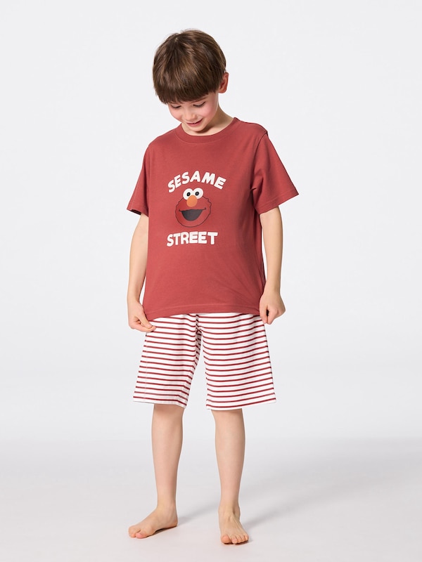 KIDS(男女兼用) ラウンジセット(半袖&ショートパンツ) Sesame Street