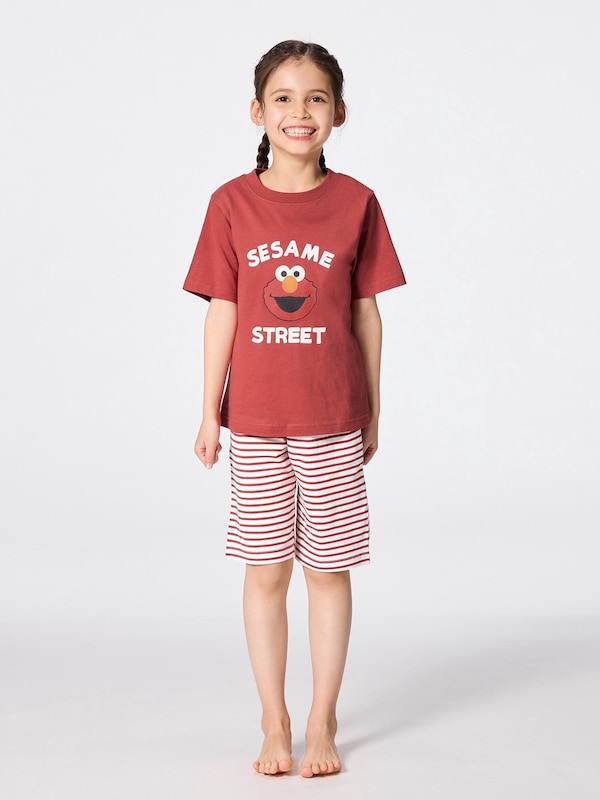 KIDS(男女兼用) ラウンジセット(半袖&ショートパンツ) Sesame Street
