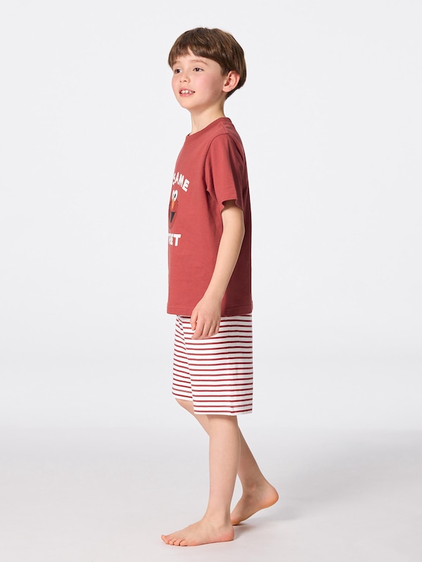 KIDS(男女兼用) ラウンジセット(半袖&ショートパンツ) Sesame Street