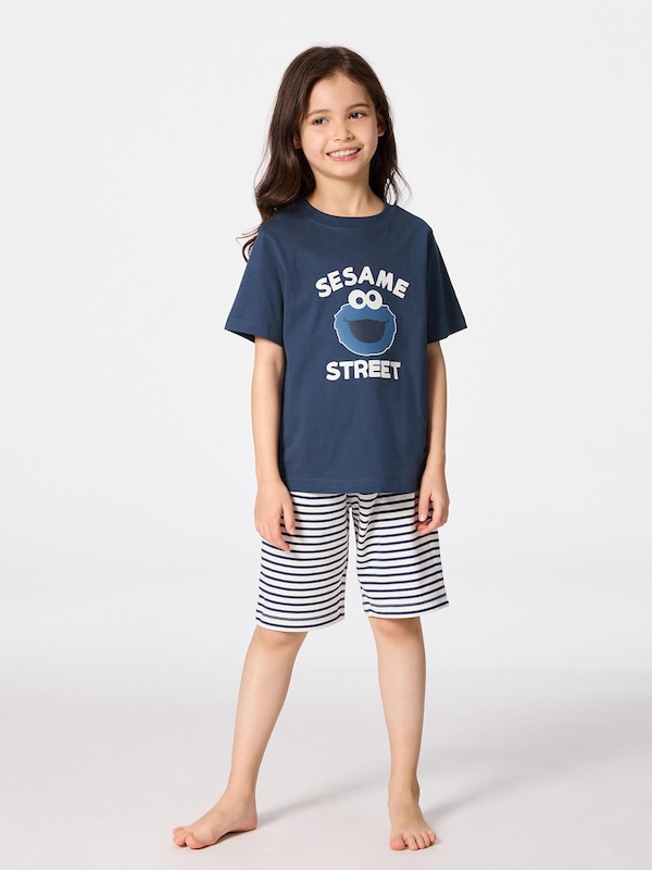 KIDS(男女兼用) ラウンジセット(半袖&ショートパンツ) Sesame Street